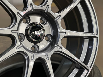 New 18 SSR GTX01 Japan Rim (4 wheel) Dark Silver 5x112