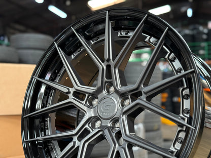 New 20x8.5 ET30 20x10 ET40 G Forged GF07 (4 wheel) 5x112 Matte Gunmetal