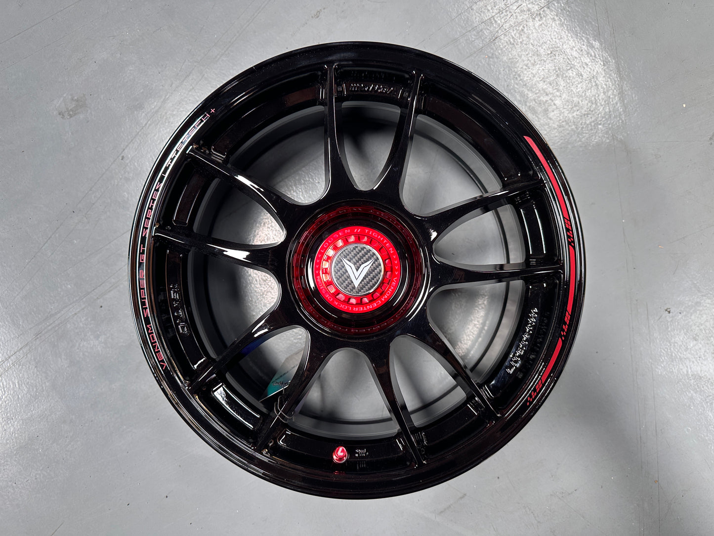 New 16x7 ET35 Lenso VNK Rim (4 wheel) Gloss Black 5x100