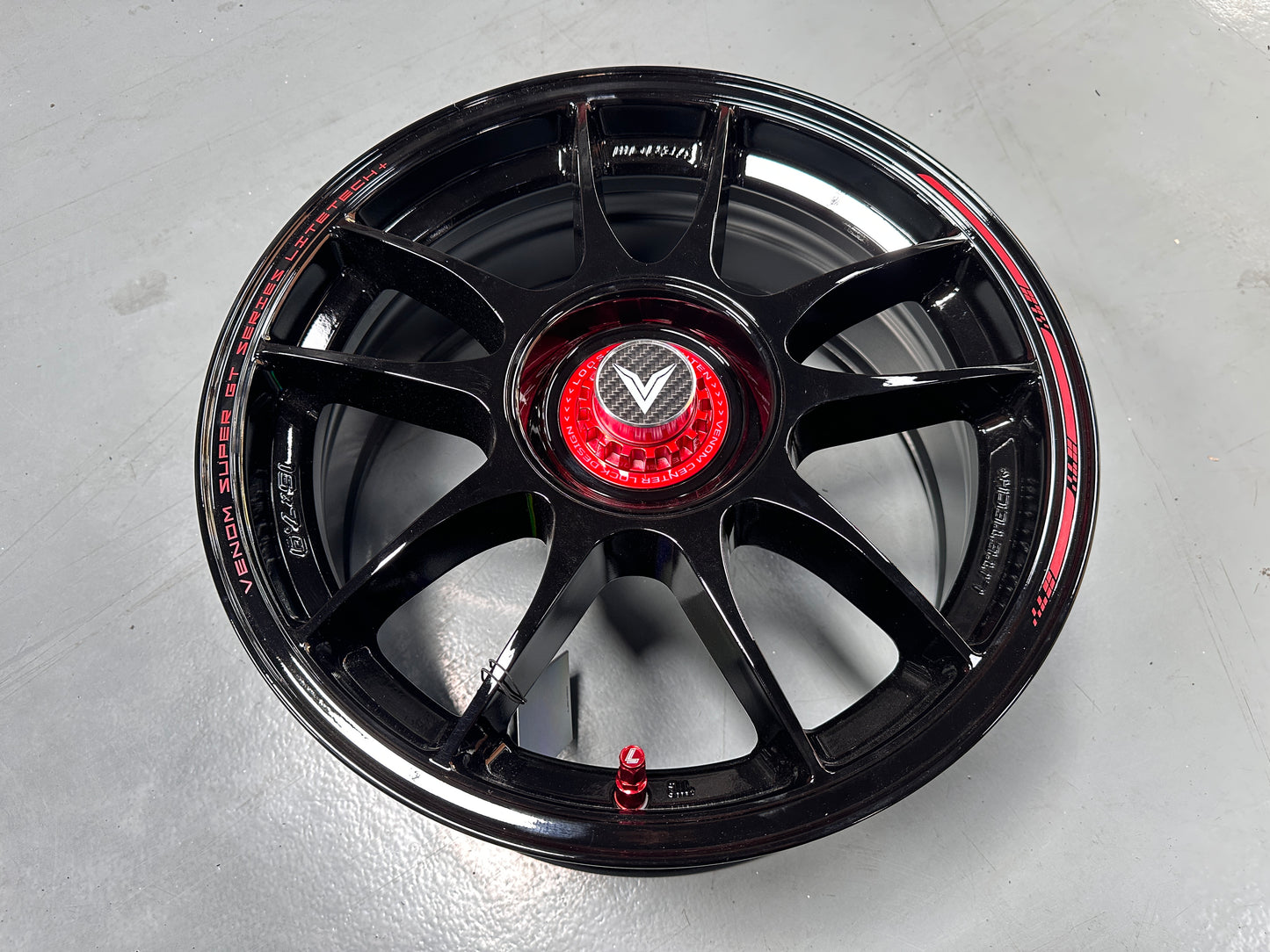 New 16x7 ET35 Lenso VNK Rim (4 wheel) Gloss Black 5x100