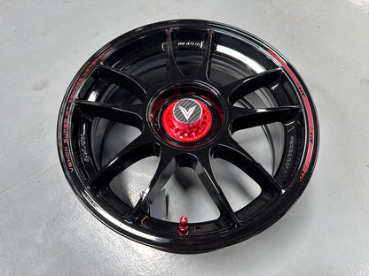 New 16x7 ET35 Lenso VNK Rim (4 wheel) Gloss Black 5x100