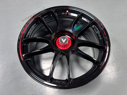 NEW 18x8.5 ET35 Lenso VNK (4 wheel) 5X114.3 Black Red
