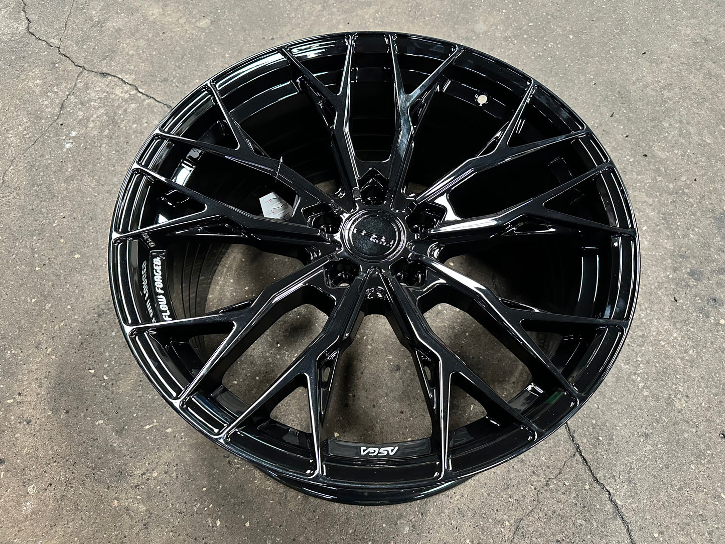New 19x8.5 ET30 19x9.5 ET37 Asga ARF10 (4 wheels) Black 5x114.3