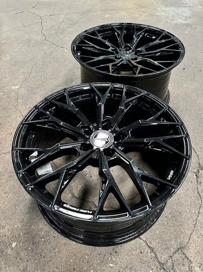 New 19x8.5 ET30 19x9.5 ET37 Asga ARF10 (4 wheels) Black 5x114.3