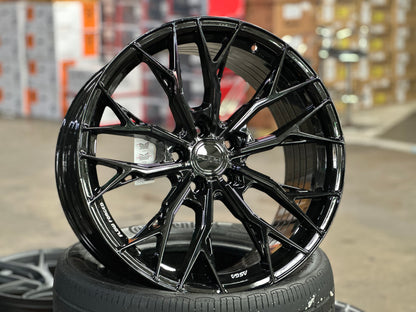 New 19x8.5 ET30 19x9.5 ET37 Asga ARF10 (4 wheels) Black 5x114.3