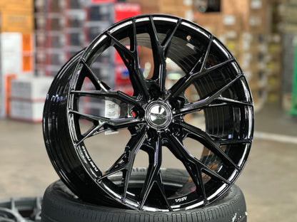 New 19x8.5 ET30 19x9.5 ET37 Asga ARF10 (4 wheels) Black 5x114.3