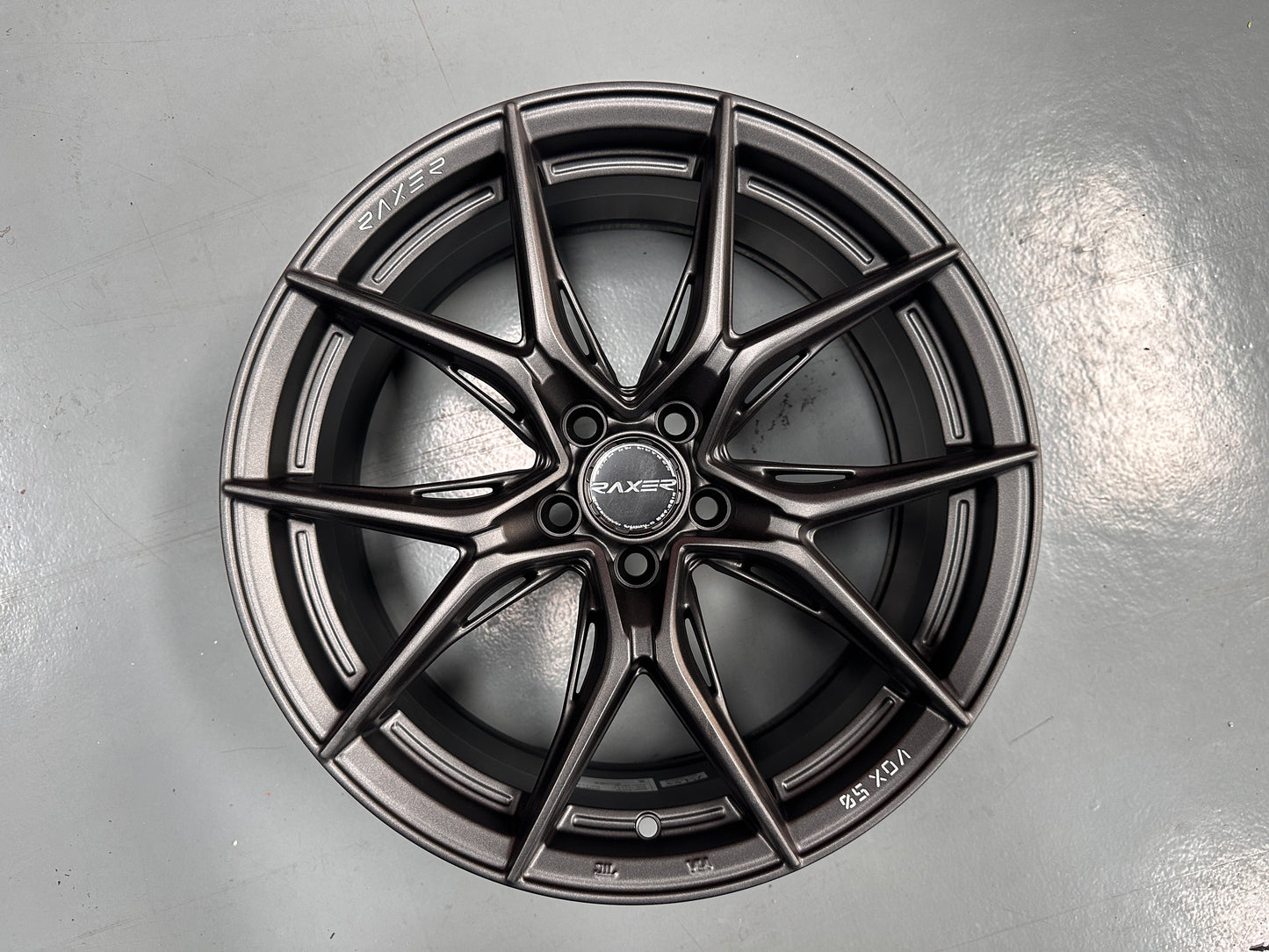 NEW 17X7.5 ET40 Raxer VOX50 (4 wheel) 5X100 Dark Graphite