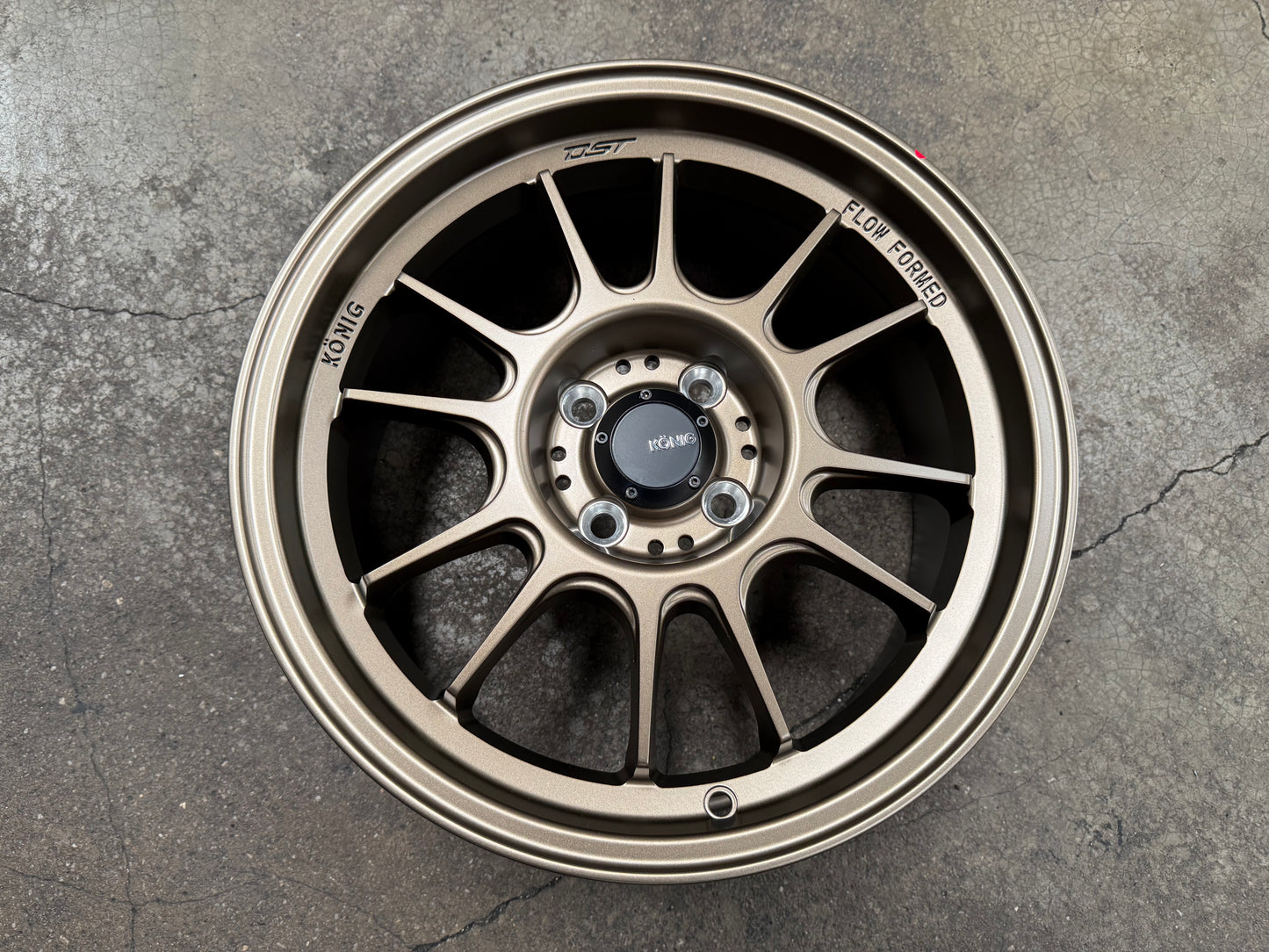 New 16X7.5 ET38 Konig Hypergram Rim (4 wheel) Bronze 4X100