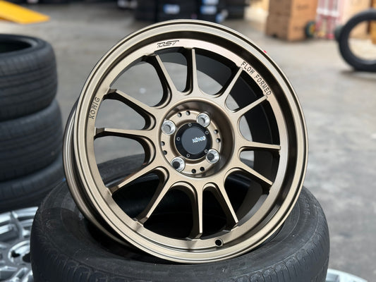 New 16X7.5 ET38 Konig Hypergram Rim (4 wheel) Bronze 4X100