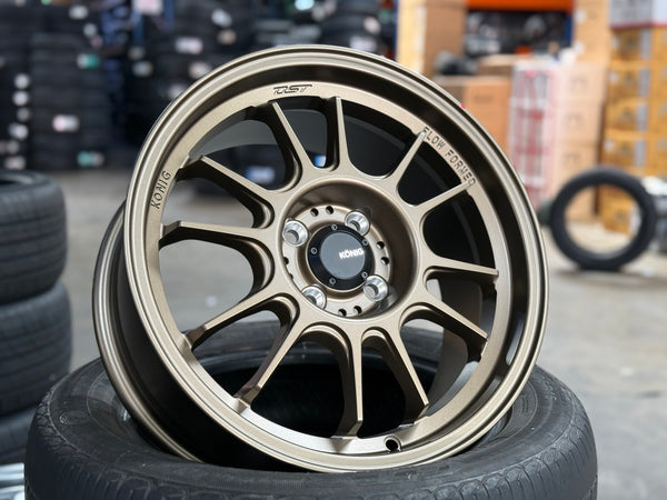 New 16X7.5 ET38 Konig Hypergram Rim (4 wheel) Bronze 4X100