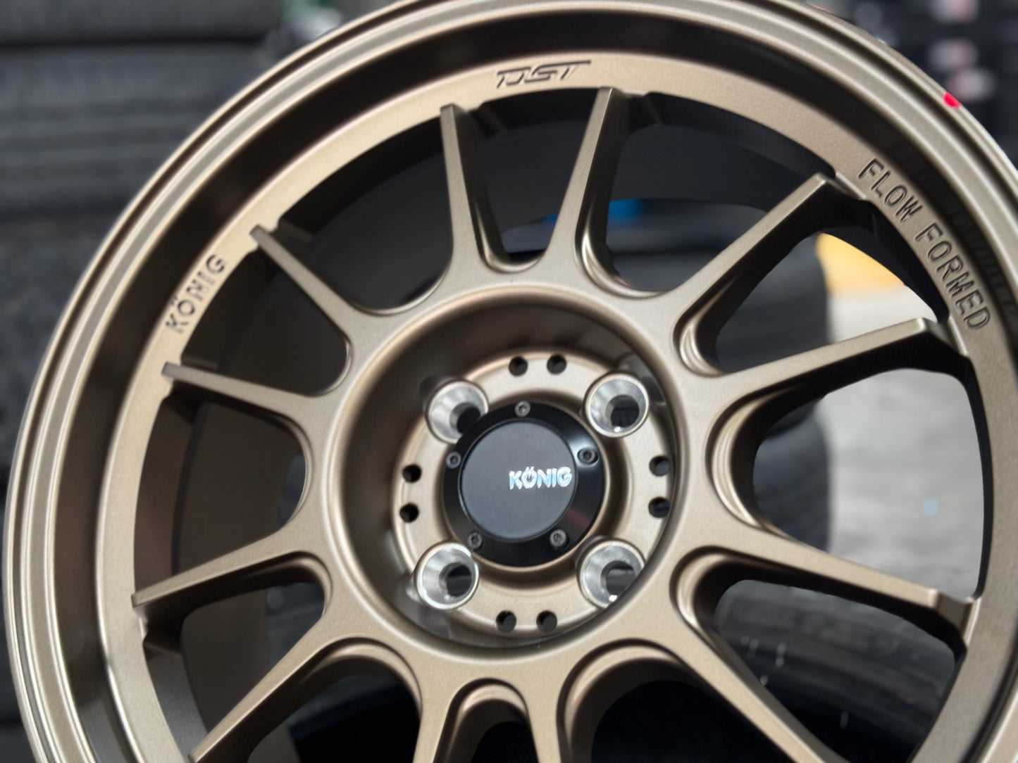 New 16X7.5 ET38 Konig Hypergram Rim (4 wheel) Bronze 4X100