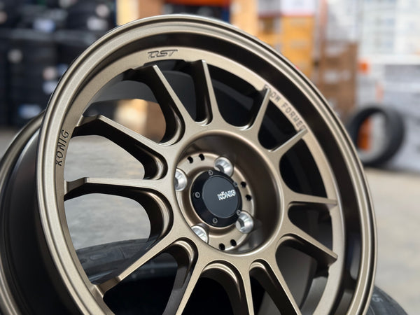 New 16X7.5 ET38 Konig Hypergram Rim (4 wheel) Bronze 4X100