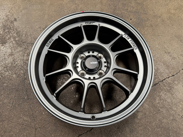 New 16X7.5 ET38 Konig Hypergram Rim (4 wheel) Matt Gun Metal 4X100