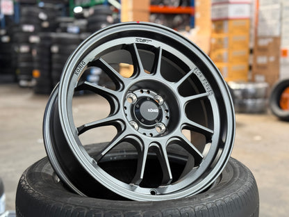 New 16X7.5 ET38 Konig Hypergram Rim (4 wheel) Matt Gun Metal 4X100