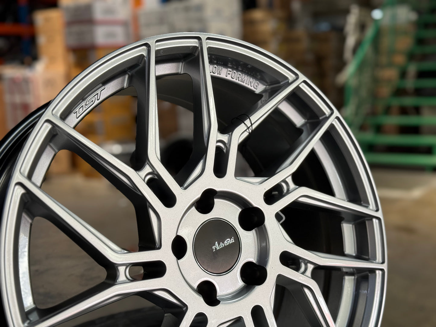 New 19x8.5 ET35 Advanti N649D Rim (4 wheel) Silver 5x114.3