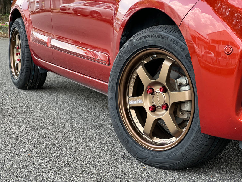 New 15X6.5 ET40 AOW Flow Formed TE37 Rim (4 wheel) Matt Bronze 4X100