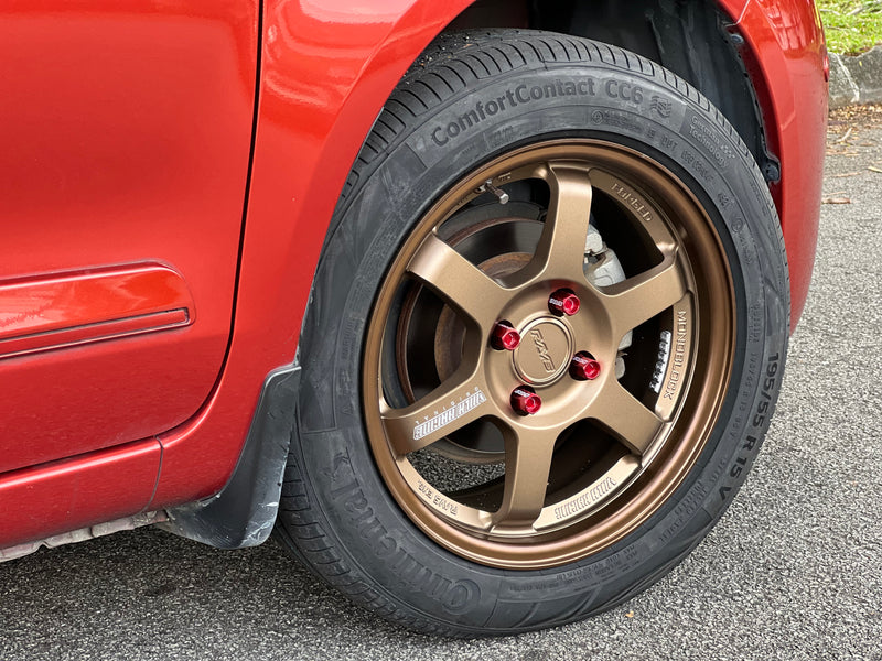 New 15X6.5 ET40 AOW Flow Formed TE37 Rim (4 wheel) Matt Bronze 4X100