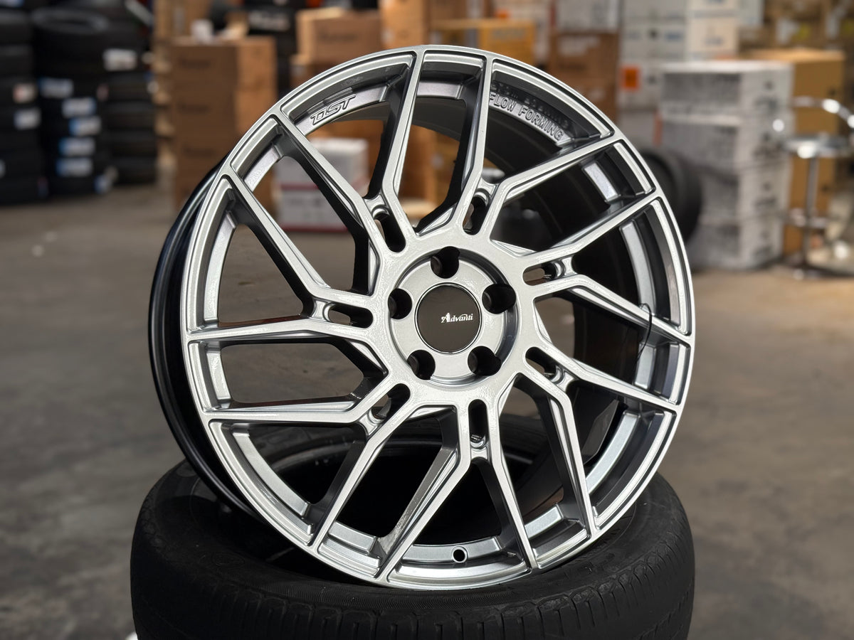 New 19x8.5 ET35 Advanti N649D Rim (4 wheel) Silver 5x108