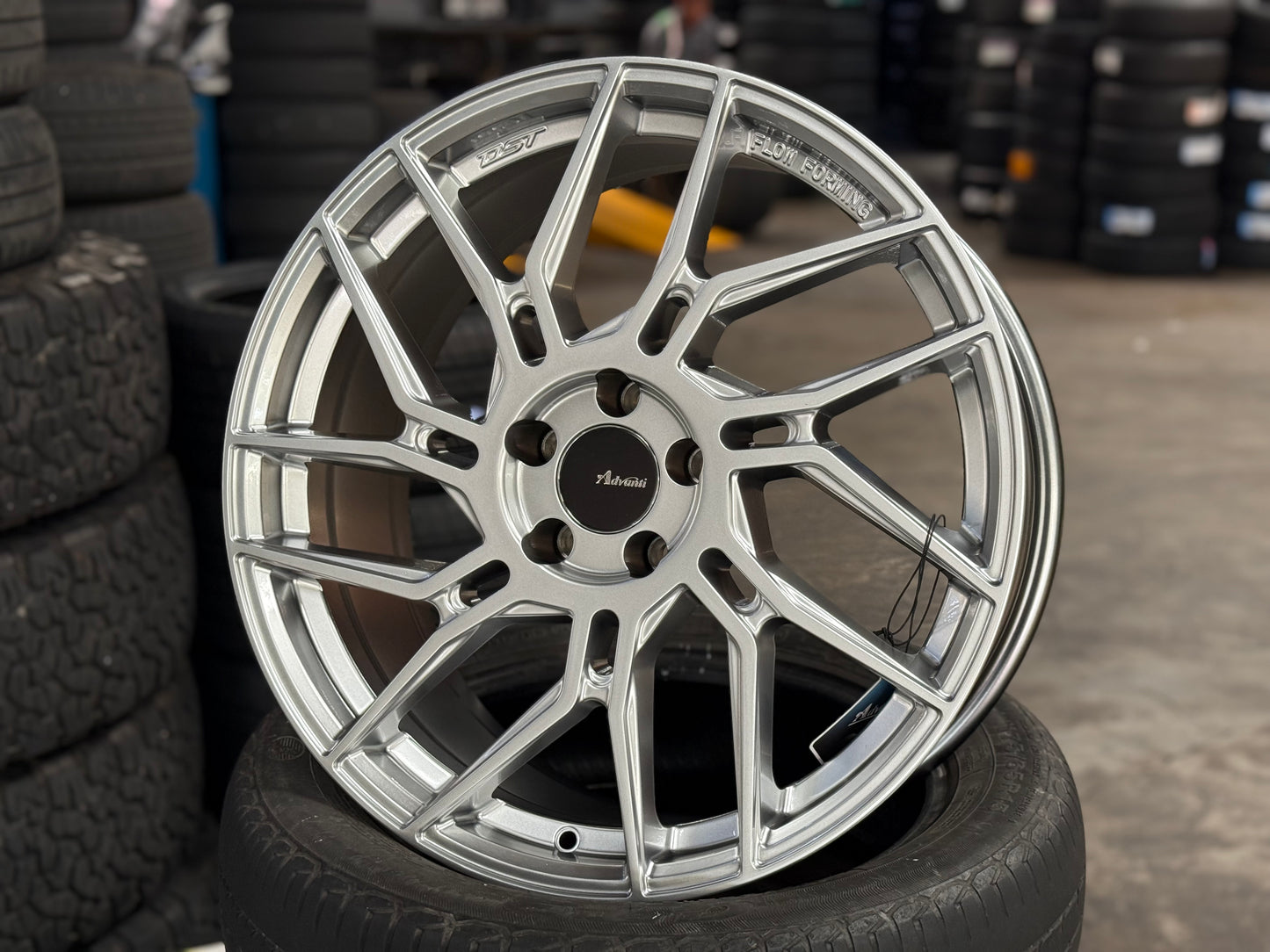 New 19x8.5 ET35 Advanti N649D Rim (4 wheel) Silver 5x108