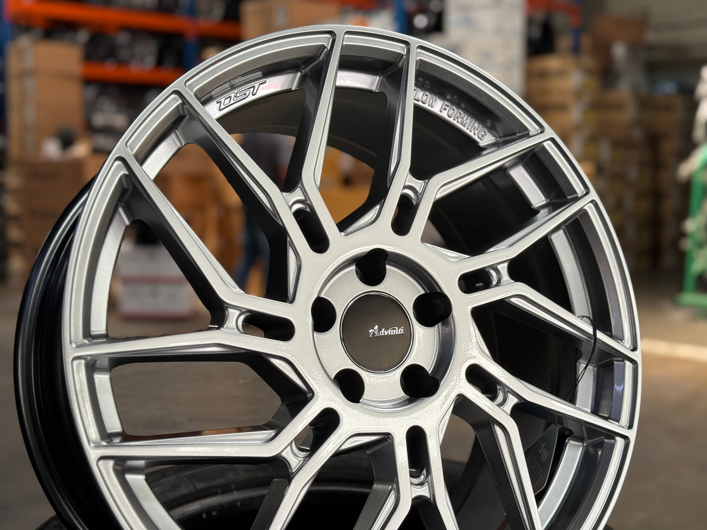 New 19x8.5 ET35 Advanti N649D Rim (4 wheel) Silver 5x108