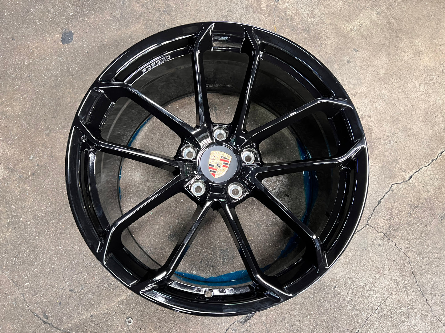 New 20x8.5 ET48 20x10.5 ET43 Overdrive Forged GT4 Porsche (4 wheel) 5x130 Gloss Black
