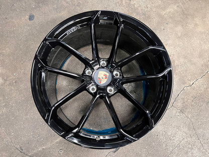 New 20x8.5 ET48 20x10.5 ET43 Overdrive Forged GT4 Porsche (4 wheel) 5x130 Gloss Black