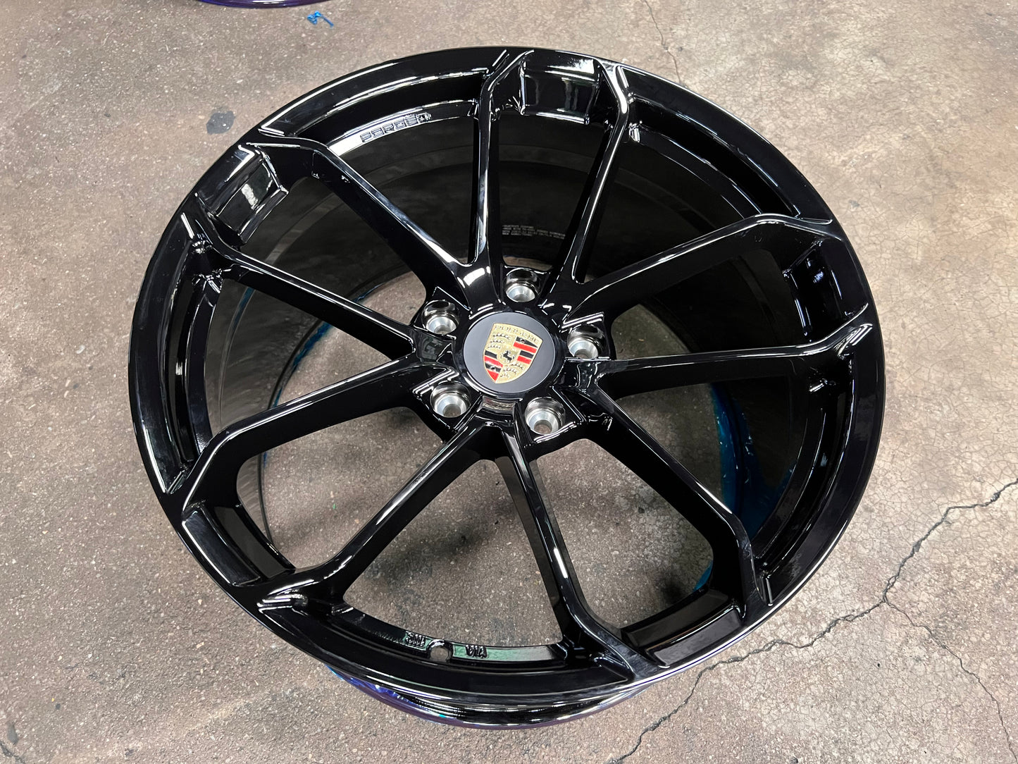 New 20x8.5 ET48 20x10.5 ET43 Overdrive Forged GT4 Porsche (4 wheel) 5x130 Gloss Black