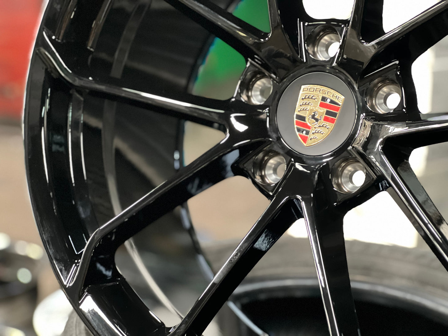 New 20x8.5 ET48 20x10.5 ET43 Overdrive Forged GT4 Porsche (4 wheel) 5x130 Gloss Black
