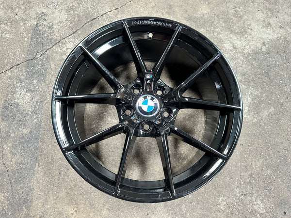 New 18x8J ET35 18x9J ET37 BMW Style 763M (4 wheels) Gloss Black 5X120