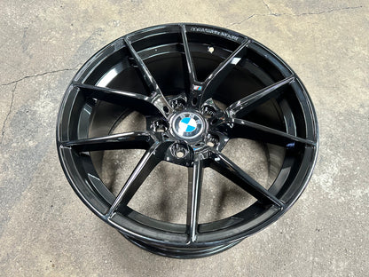 New 18x8J ET35 18x9J ET37 BMW Style 763M (4 wheels) Gloss Black 5X120