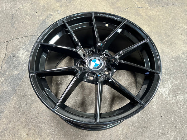 New 18x8J ET35 18x9J ET37 BMW Style 763M (4 wheels) Gloss Black 5X120