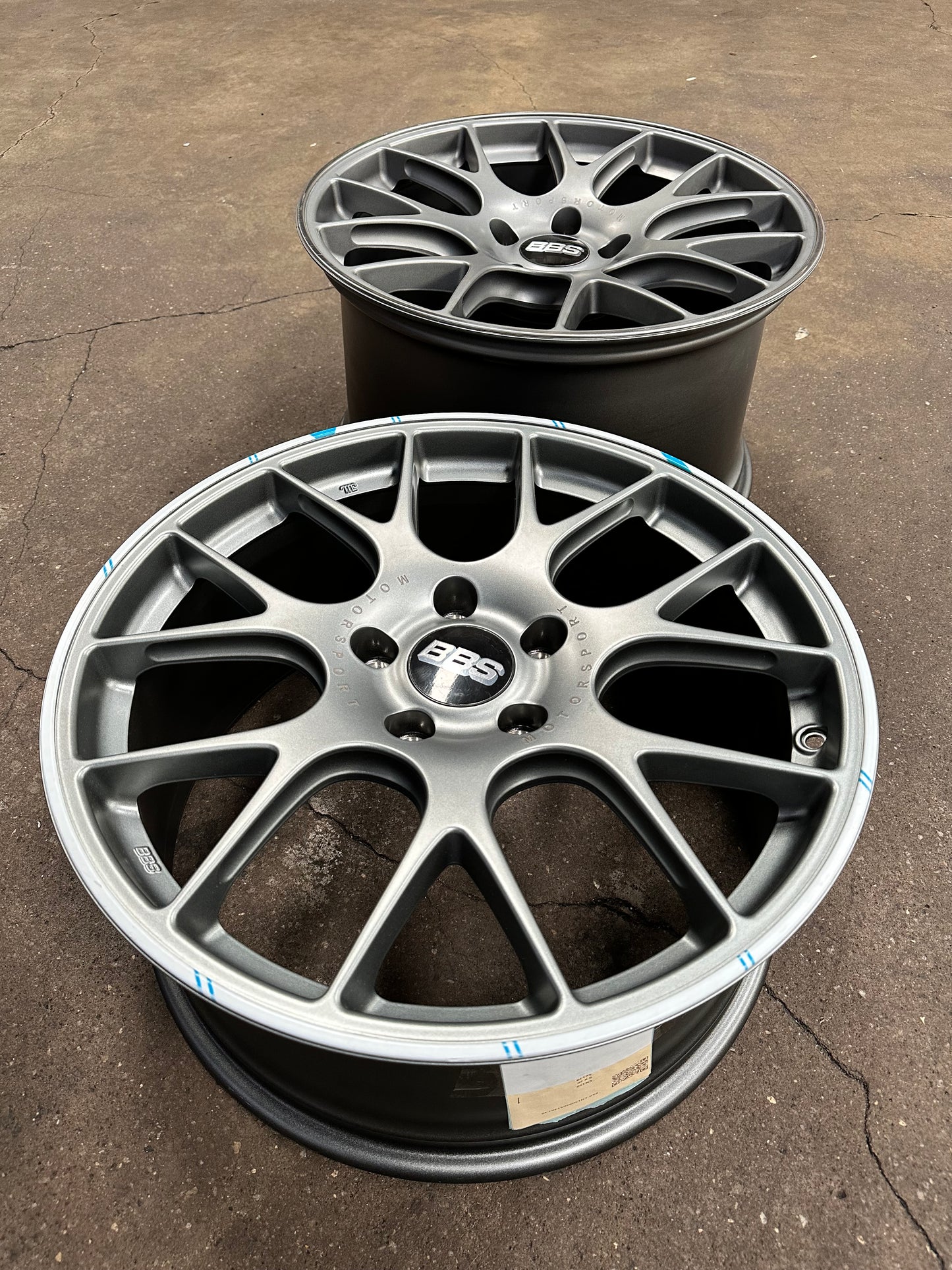 New 20x9 ET49 20x11.5 ET47 BBS CHR Rim Porsche Design (4 wheel) 5x130 Grey
