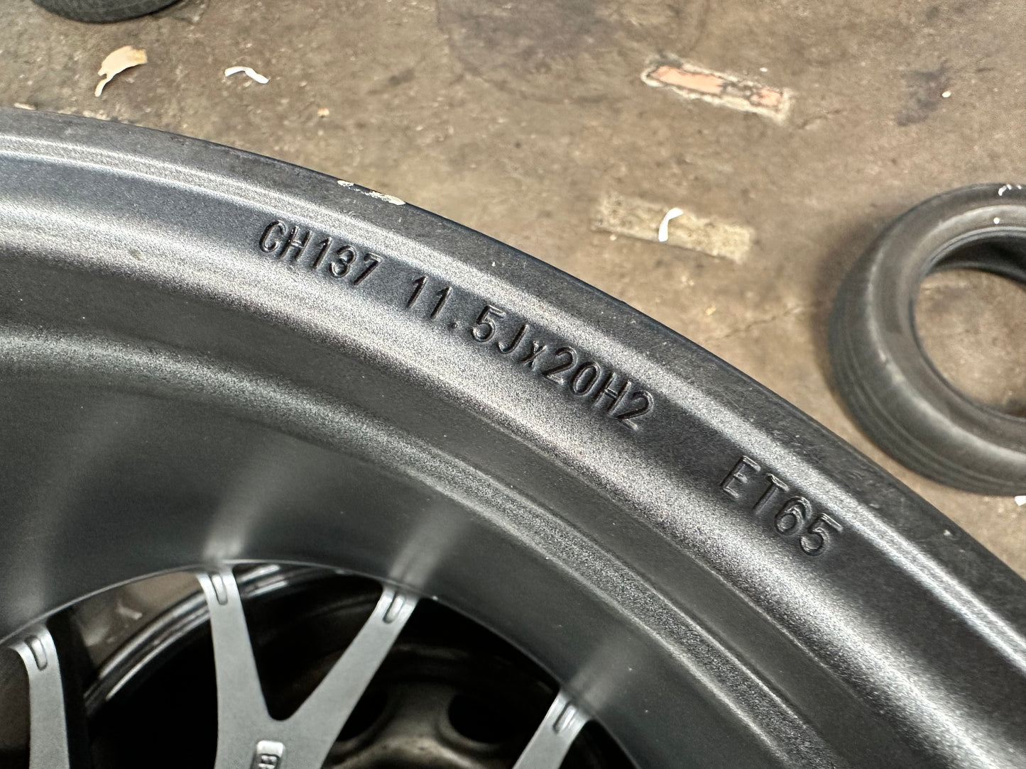 New 20x9 ET49 20x11.5 ET47 BBS CHR Rim Porsche Design (4 wheel) 5x130 Grey