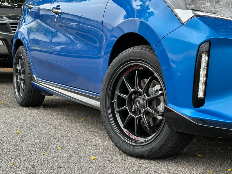New 16x7 ET40 Advanti Tallo Rim (4 wheel) Gloss Black 4x100