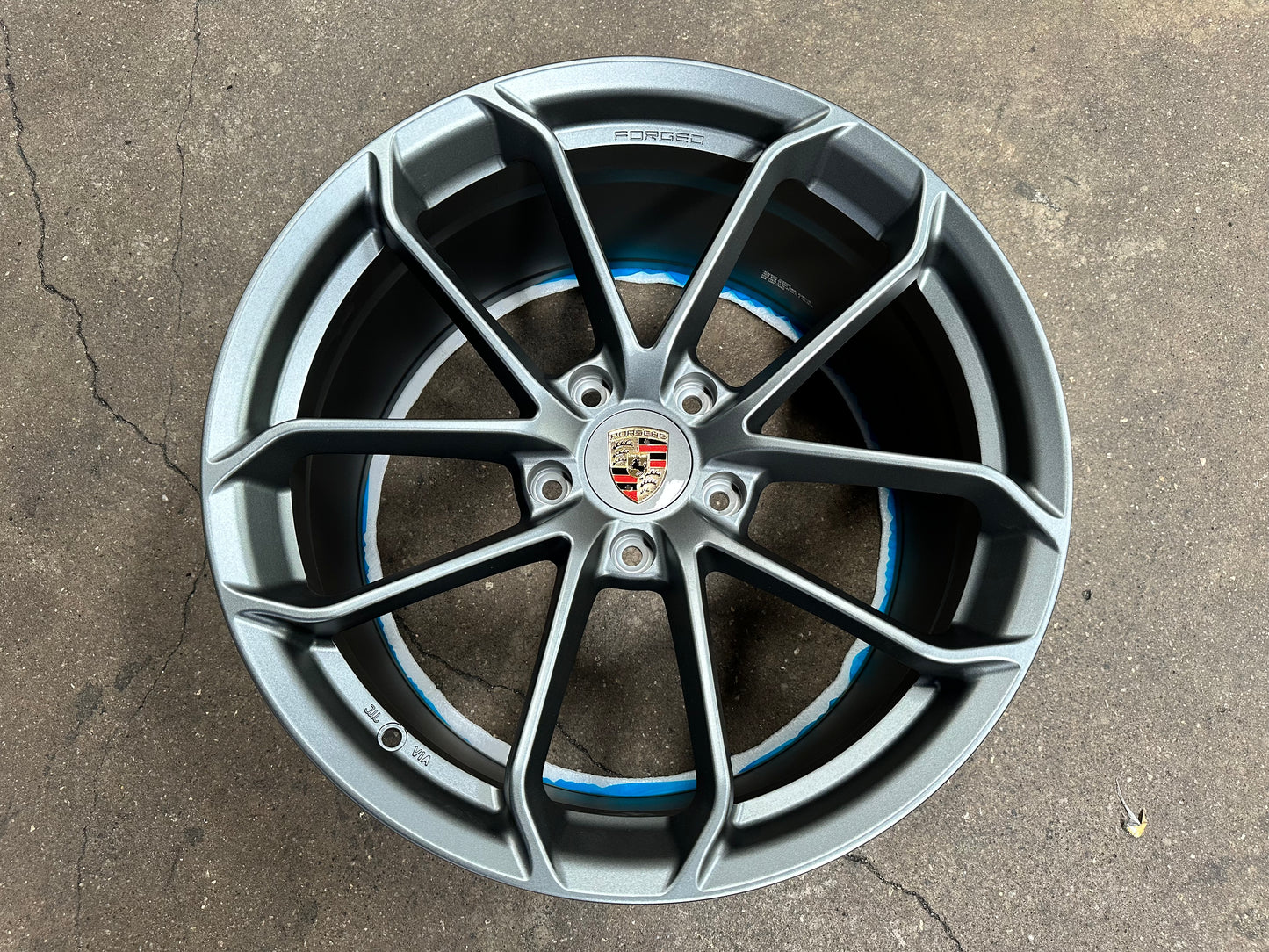 New 20x8.5 ET48 20x10.5 ET43 Overdrive Forged GT4 Porsche (4 wheel) 5x130 Matte Gunmetal
