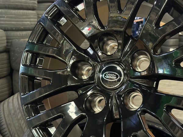 New 18X9 ET0 Land Rover Defender Kahn Design Rim (5 wheel) Gloss Black 5X165