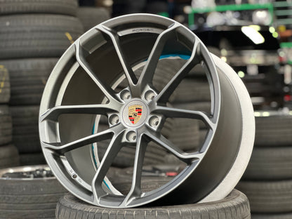 New 20x8.5 ET48 20x10.5 ET43 Overdrive Forged GT4 Porsche (4 wheel) 5x130 Matte Gunmetal