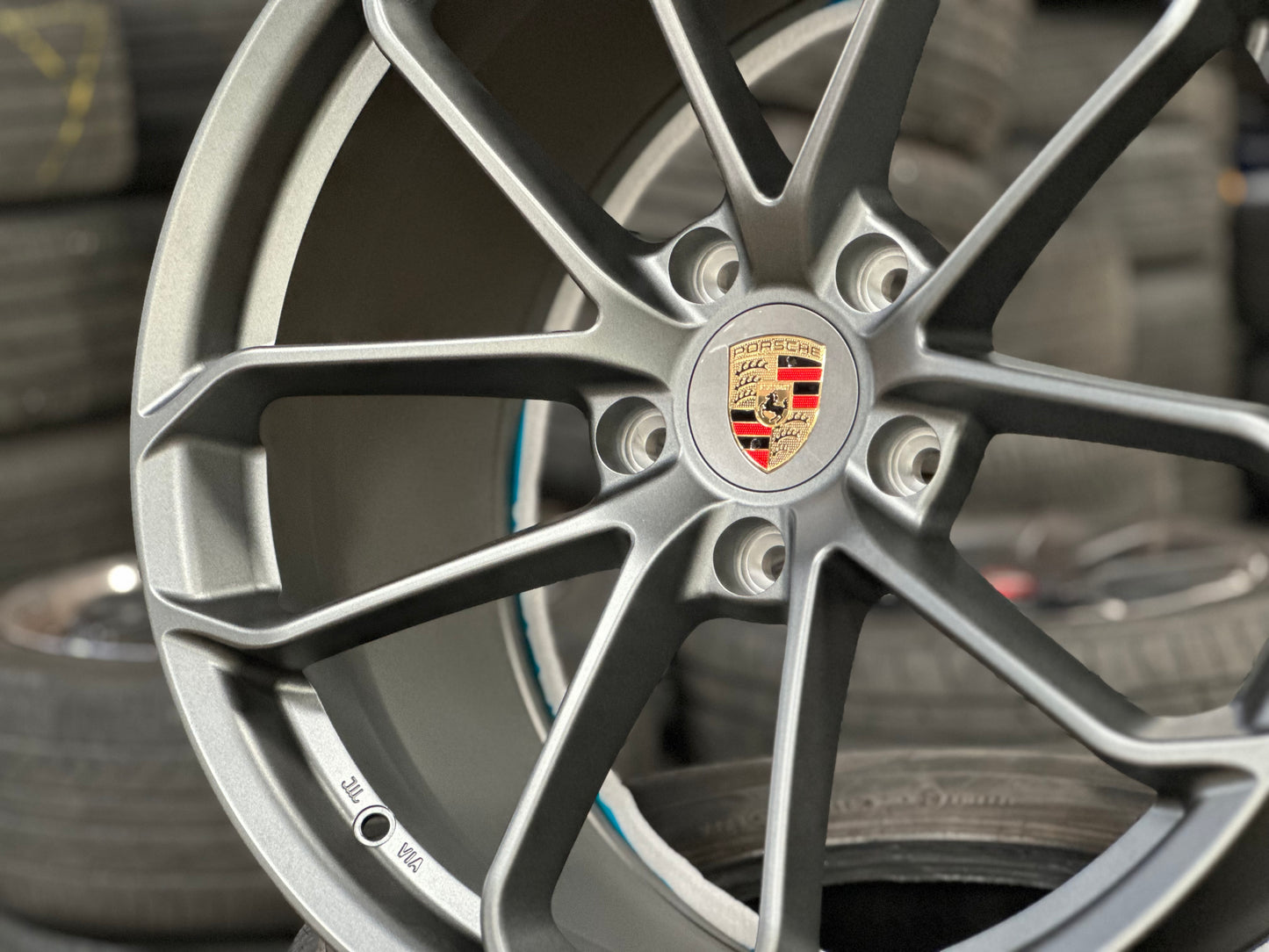 New 20x8.5 ET48 20x10.5 ET43 Overdrive Forged GT4 Porsche (4 wheel) 5x130 Matte Gunmetal