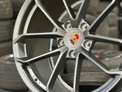 New 20x8.5 ET48 20x10.5 ET43 Overdrive Forged GT4 Porsche (4 wheel) 5x130 Matte Gunmetal