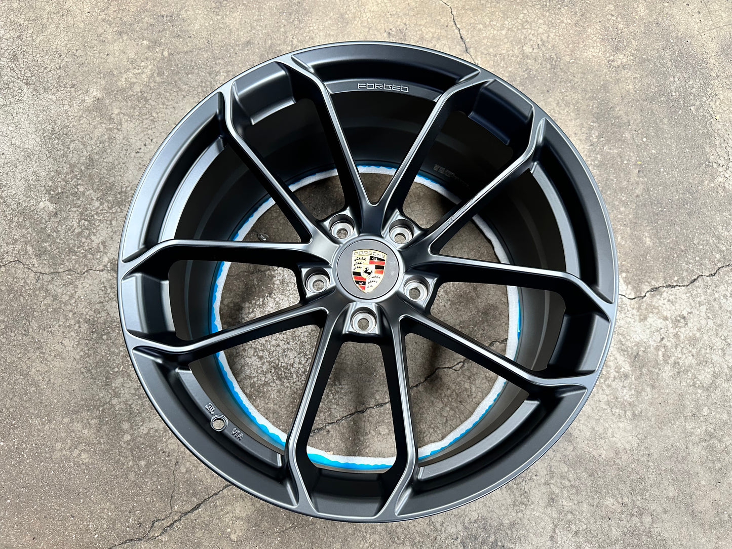 New 20x8.5 ET48 20x10.5 ET43 Overdrive Forged GT4 Porsche (4 wheel) 5x130 Matte Black