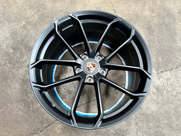 New 20x8.5 ET48 20x10.5 ET43 Overdrive Forged GT4 Porsche (4 wheel) 5x130 Matte Black
