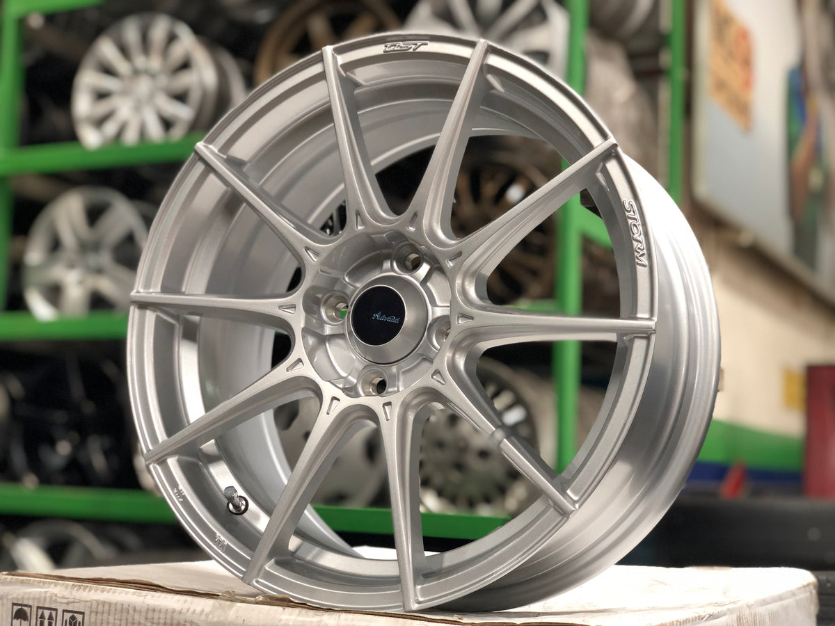 New 16X7 ET38 Advanti Storm S1 Rim (4 wheel) Gloss Silver 4X100