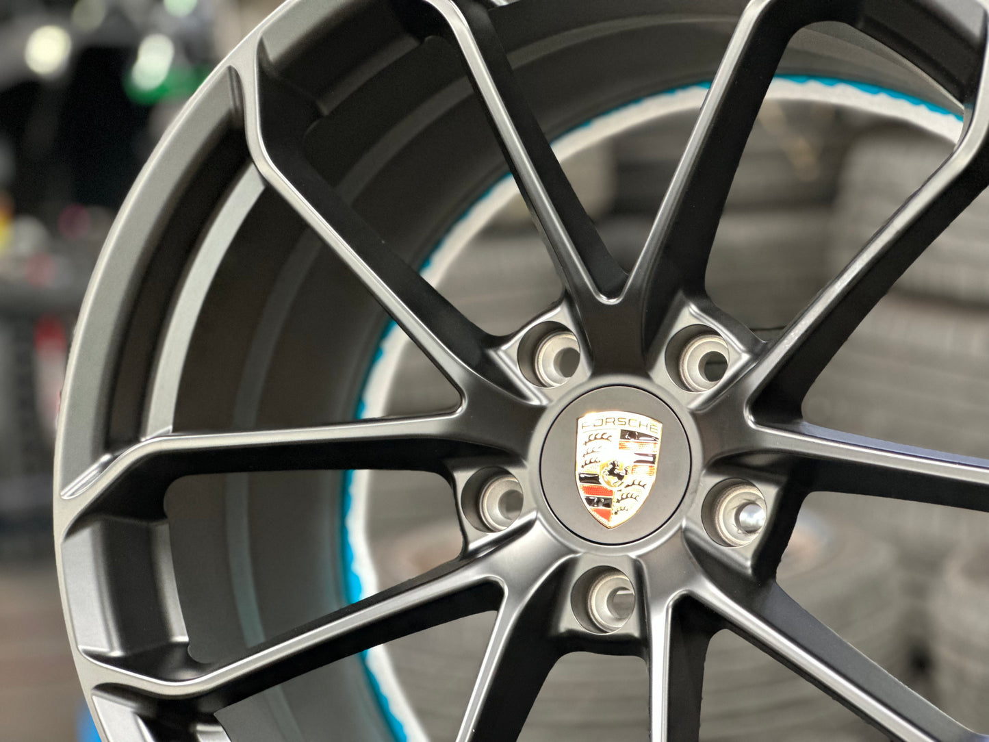 New 20x8.5 ET48 20x10.5 ET43 Overdrive Forged GT4 Porsche (4 wheel) 5x130 Matte Black
