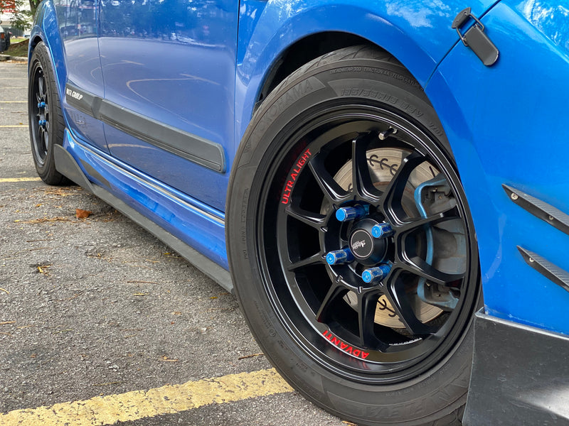 New 16x7 ET43 Enkei Racing RPF1 Rim (4 wheel) Silver 4x100