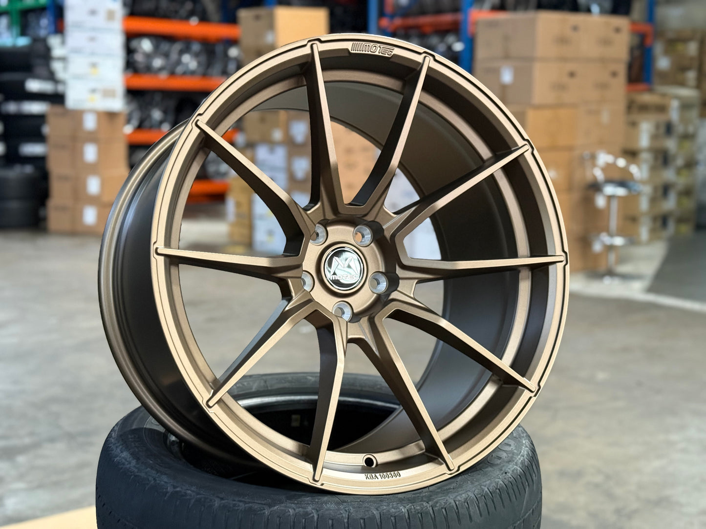 [Bundle] 20x10 ET12 Motec MCR2 Ultralight (2 wheel) 5x112 Bronze