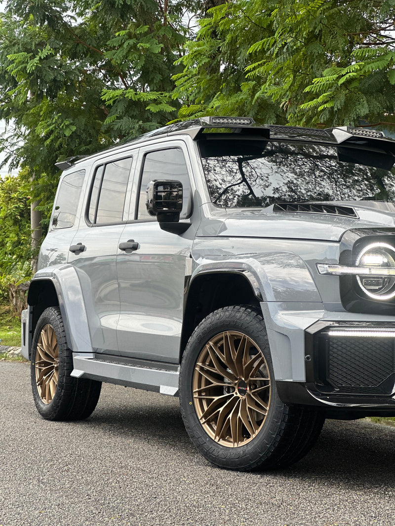 New 20X9.5 ET15 Lenso VT4 Rim (4 wheel) Matt Black 6X139.7