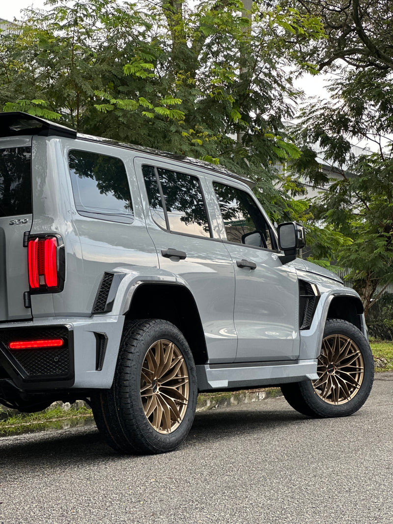 New 20X9.5 ET15 Lenso VT4 Rim (4 wheel) Matt Black 6X139.7