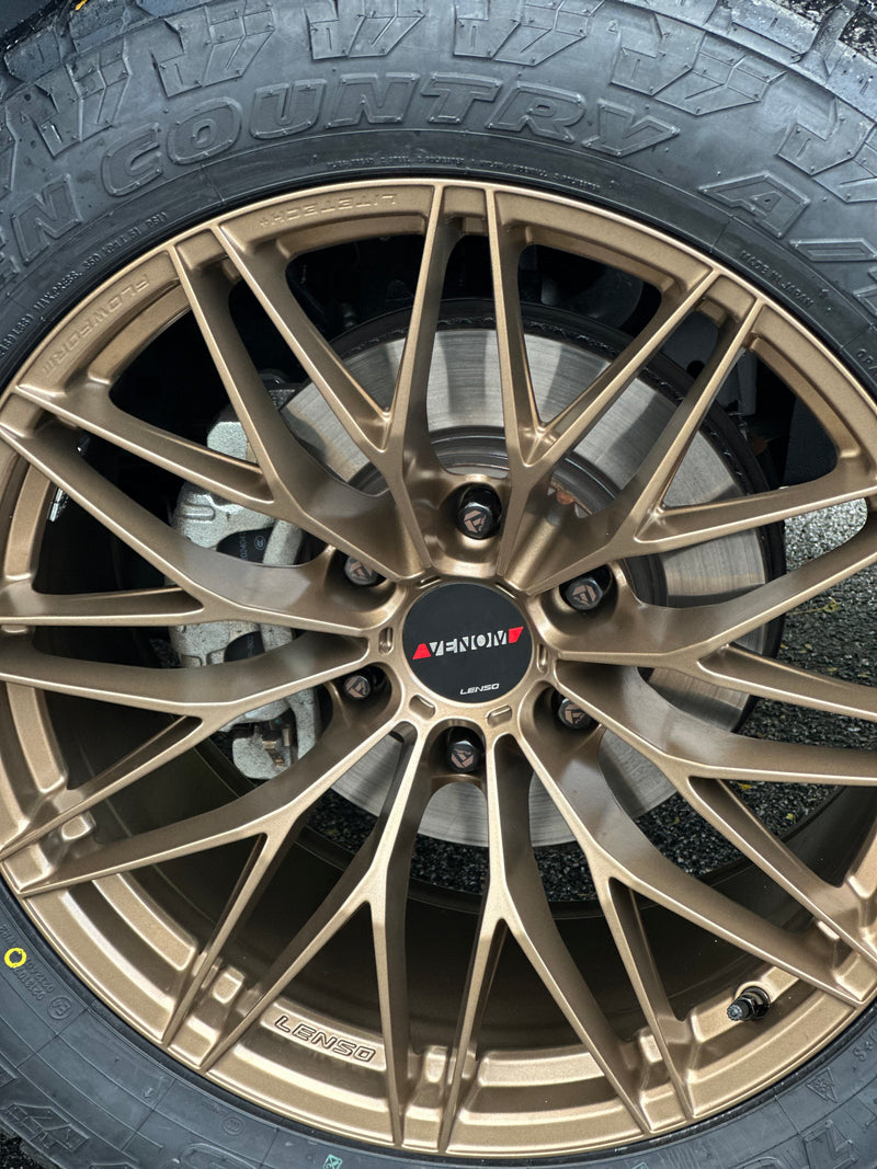 New 20X9.5 ET15 Lenso VT4 Rim (4 wheel) Matt Black 6X139.7