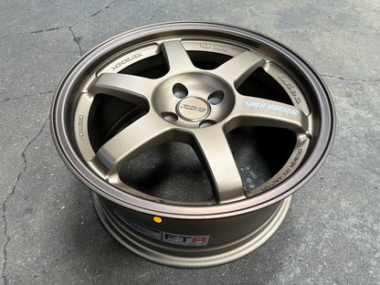 New 16X7 ET40 AOW Flow Formed TE37 Rim (4 wheel) Matt Bronze (WE) 4X100