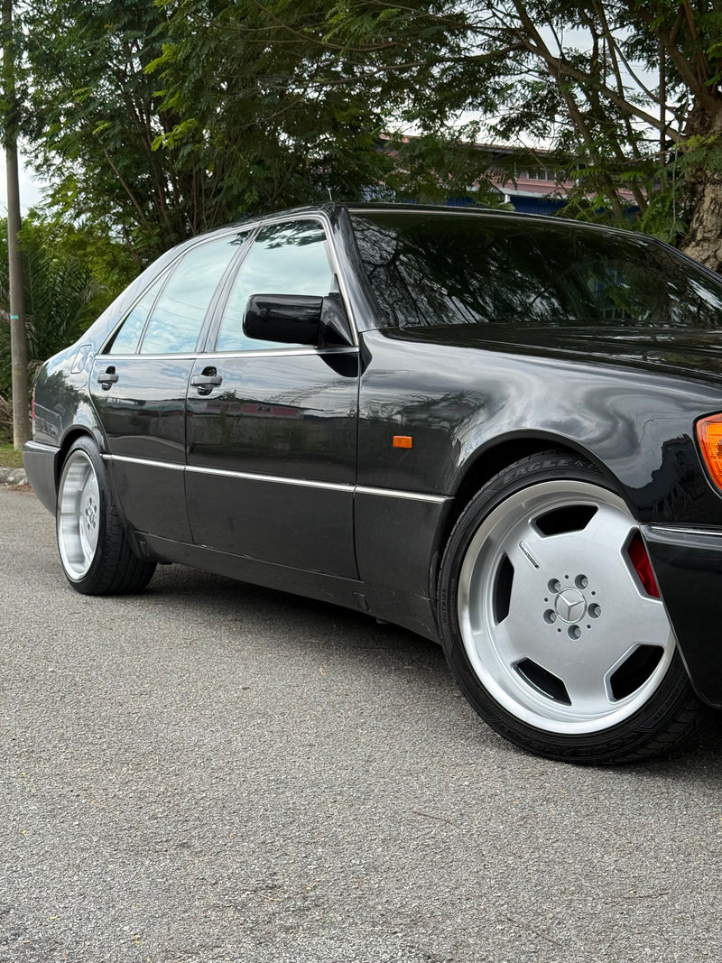 New 19x8.5 Front 19x9.5 Rear ET35 Mercedes Classic Monoblock Design Silver 5x112 (4 Wheels)